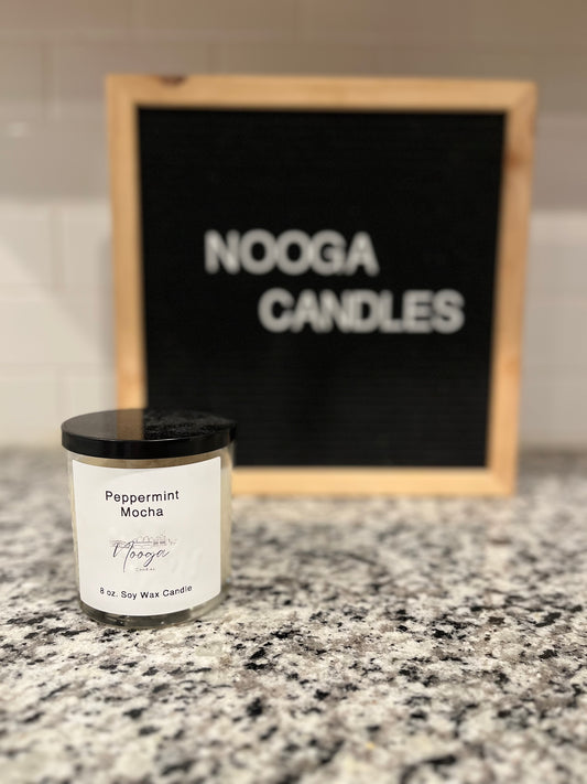 Peppermint Mocha 8 oz. Soy Wax Candle